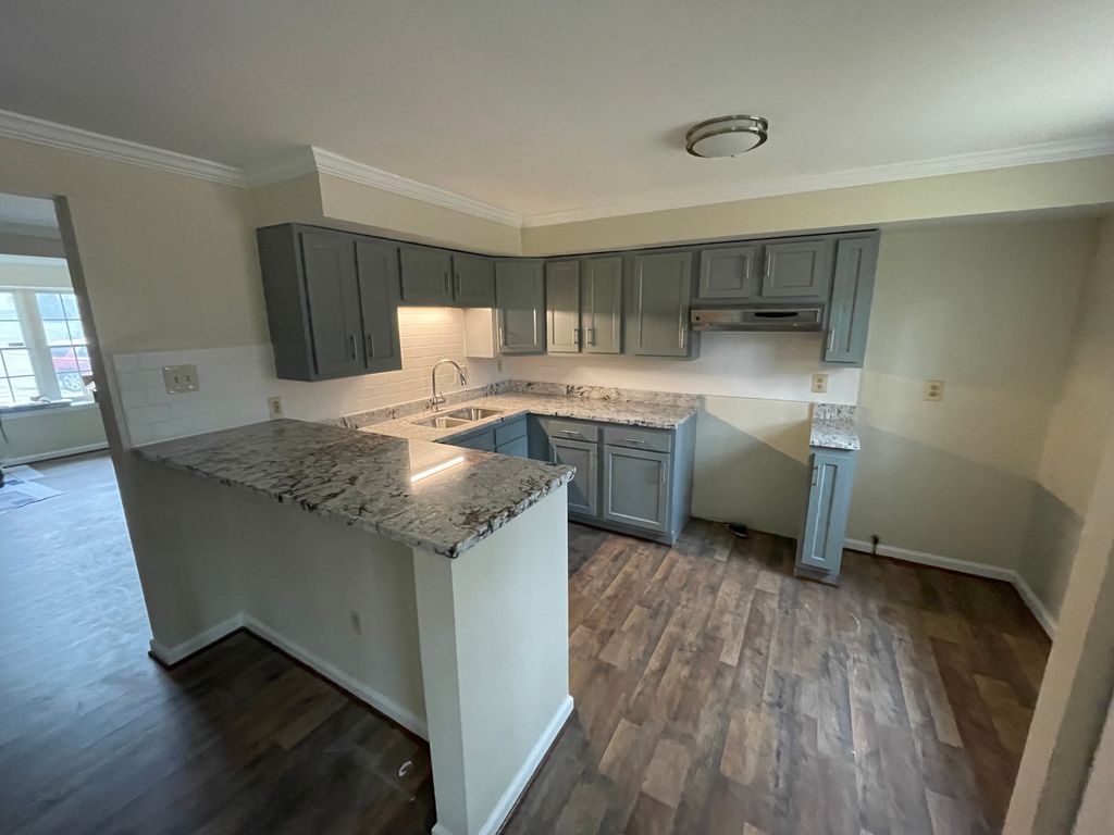 Kitchen Damaged by Flood: After 