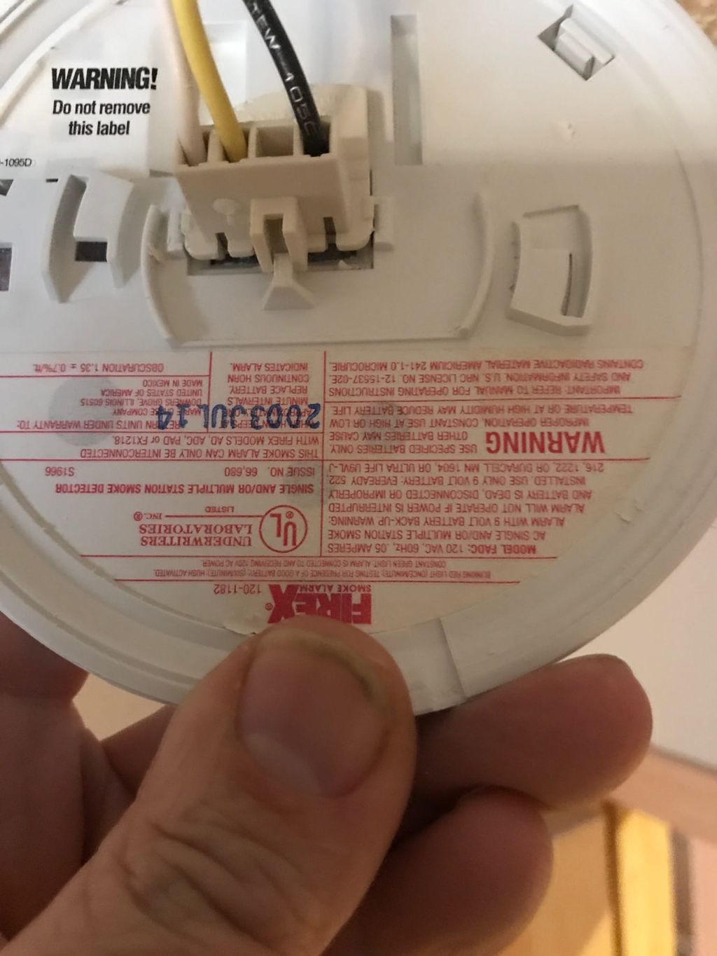 It is recommened that smoke detctors are replaced 