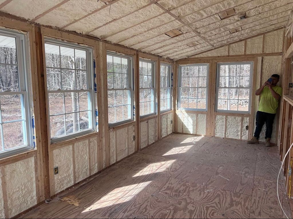 3-season room turned 4-season room with spray foam