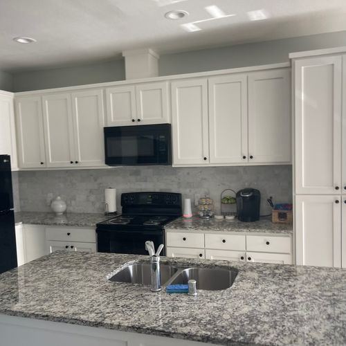 Andrii did an excellent job with painting kitchen 