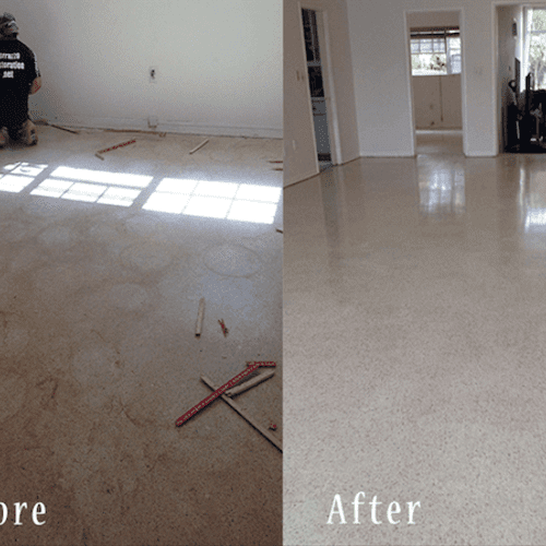 Water Damage Repair Before & After