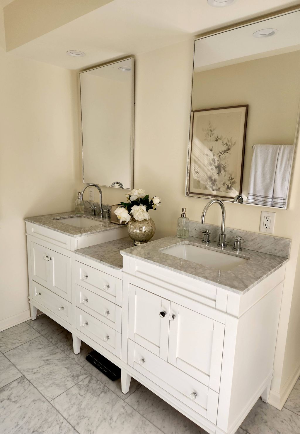 All new bathroom. New flooring, new vanity, new ti