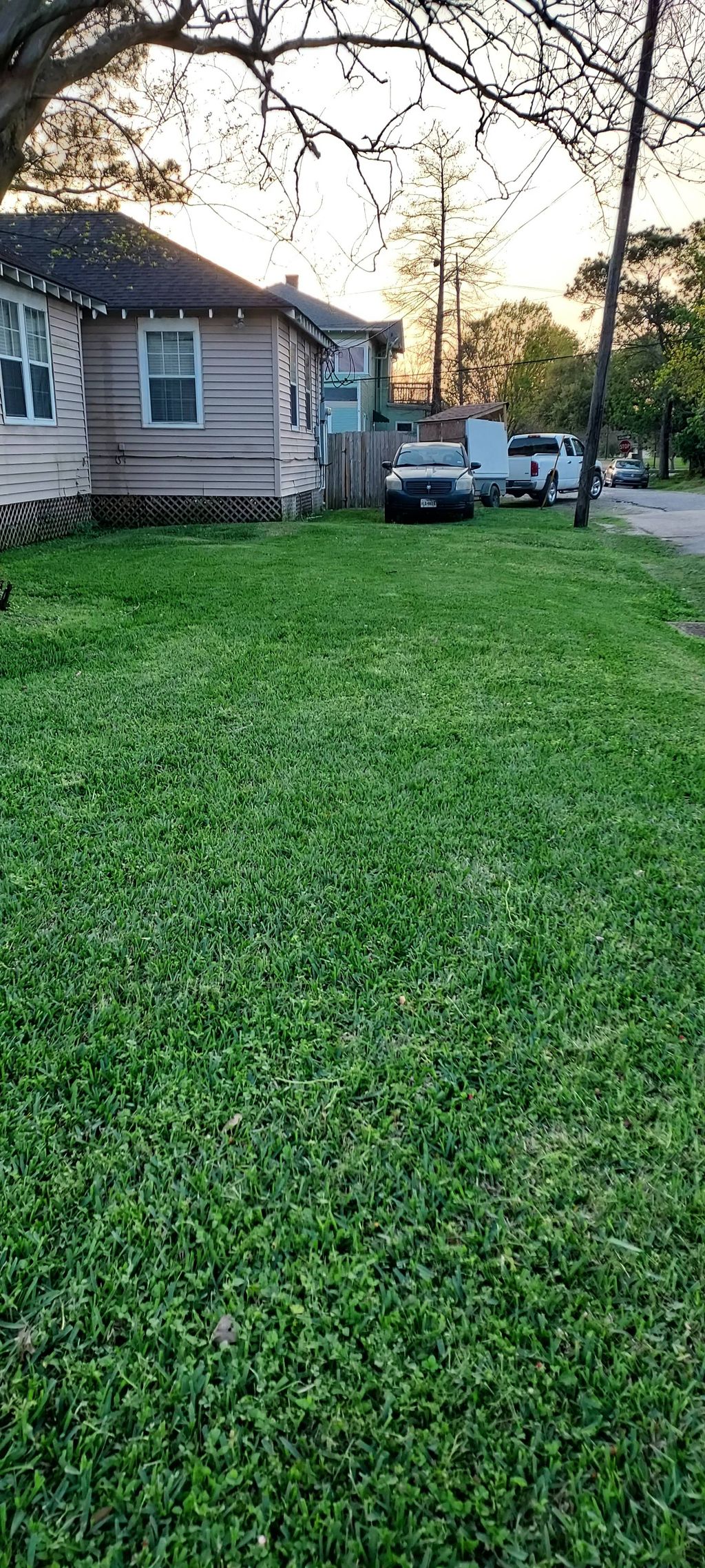 After lawncare 