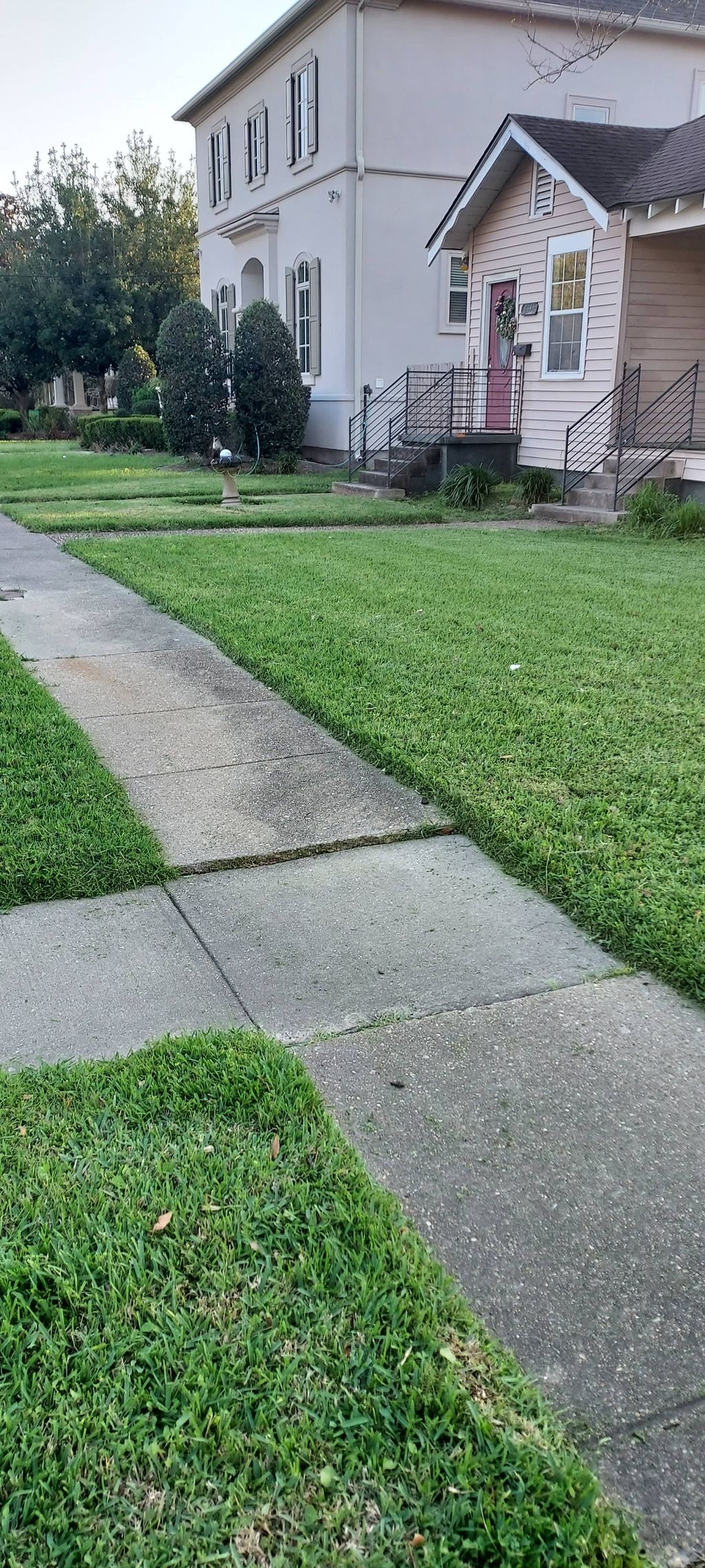 After lawncare 
