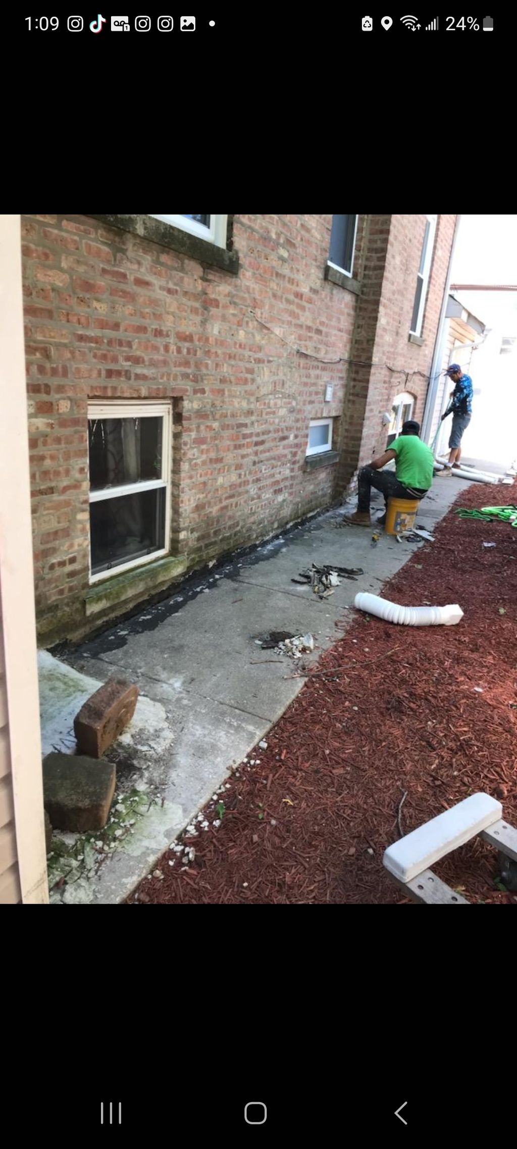 Took out old foundation and put brand new