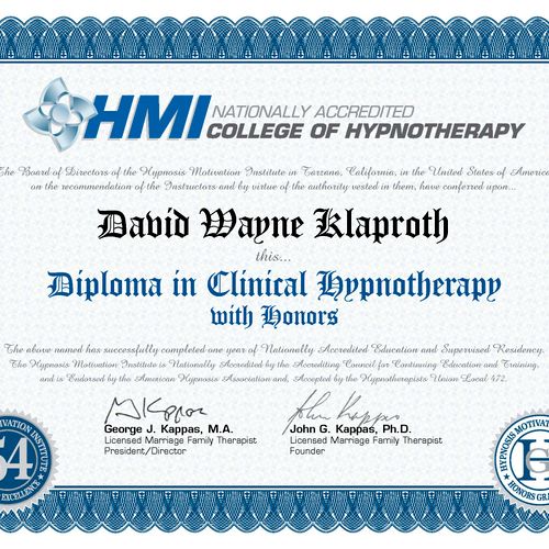 Diploma in Clinical Hypnotherapy
