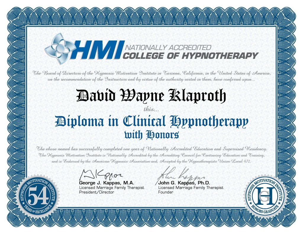 Diploma in Clinical Hypnotherapy
