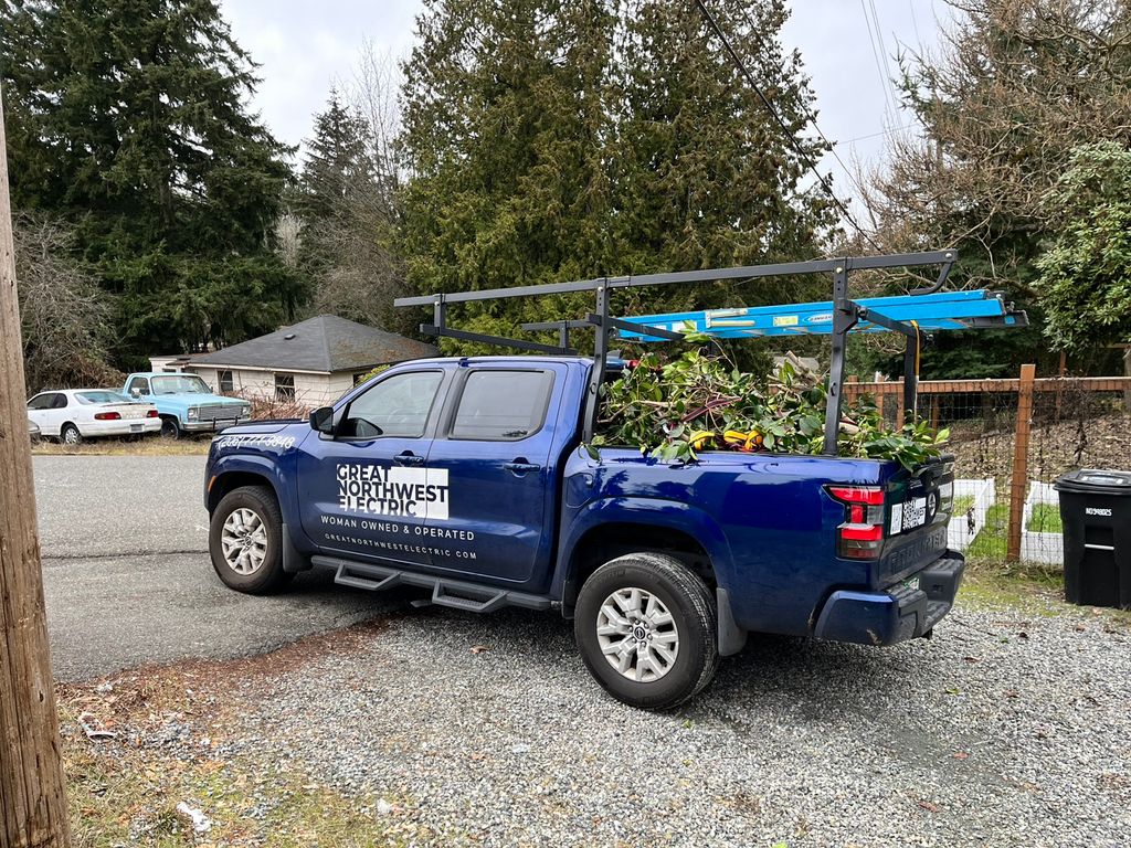 A little yard clean up after a required cutting do