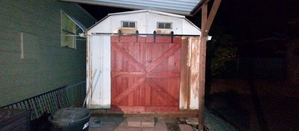 built and hung these doors for a good customer and