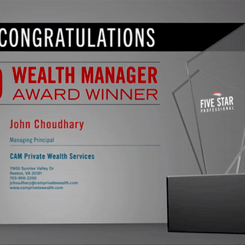 2020 5 Star Wealth Manager Award - John Choudhary