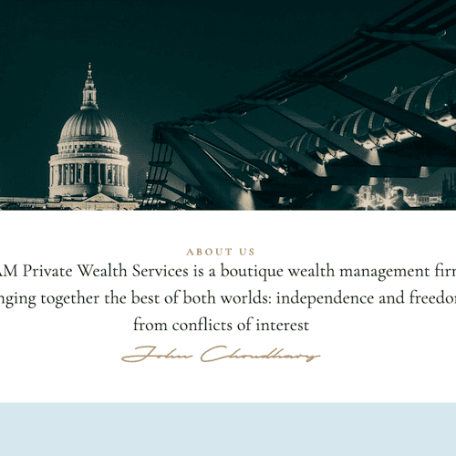 CAM Private Wealth Services is a boutique wealth m