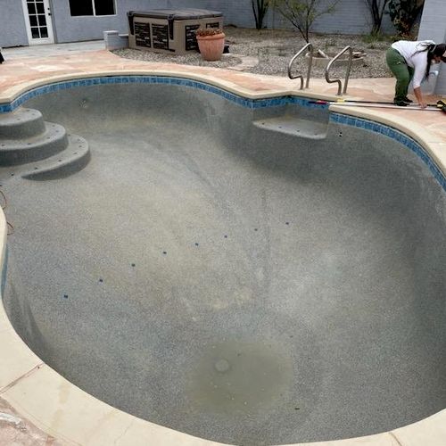 Josh did an excellent job cleaning my pool after d