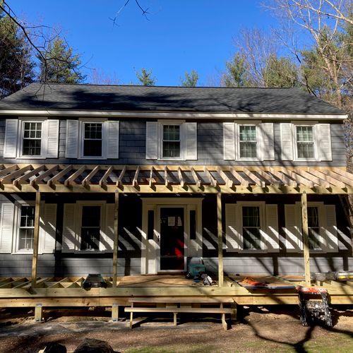 Farmer’s porch rafters