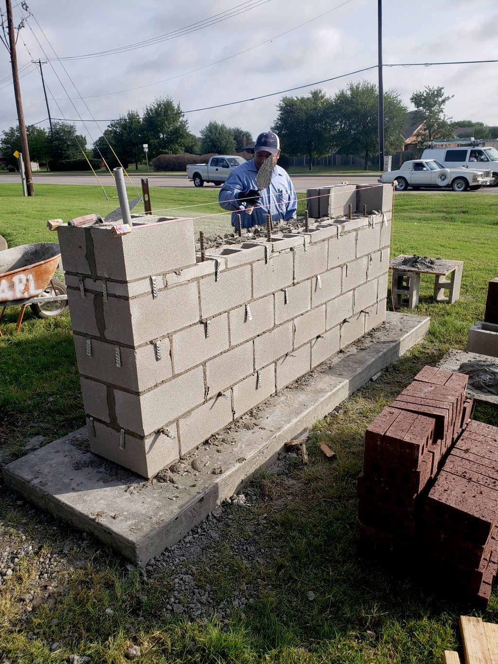 Block Wall/ Sign