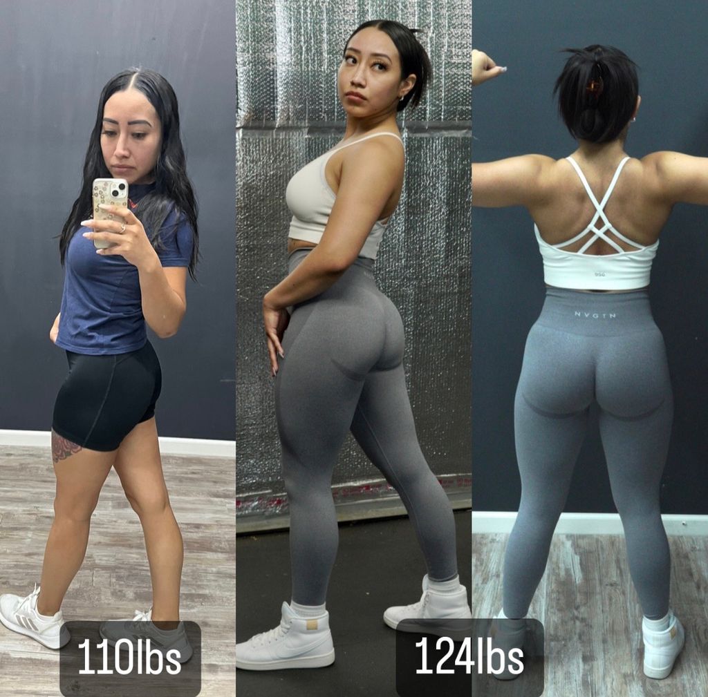 This is my client Yesenia who I helped gain 14lbs 