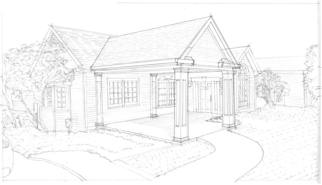 Porch addition rendering