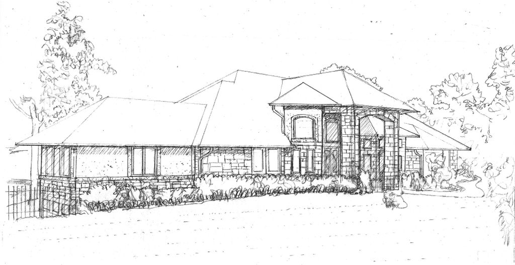 Facade renovation rendering