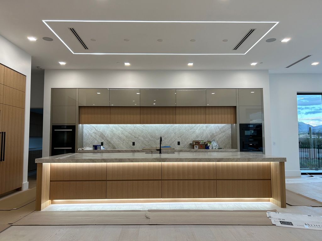 Custom Home Electrical. Led Linear Lights, Under c