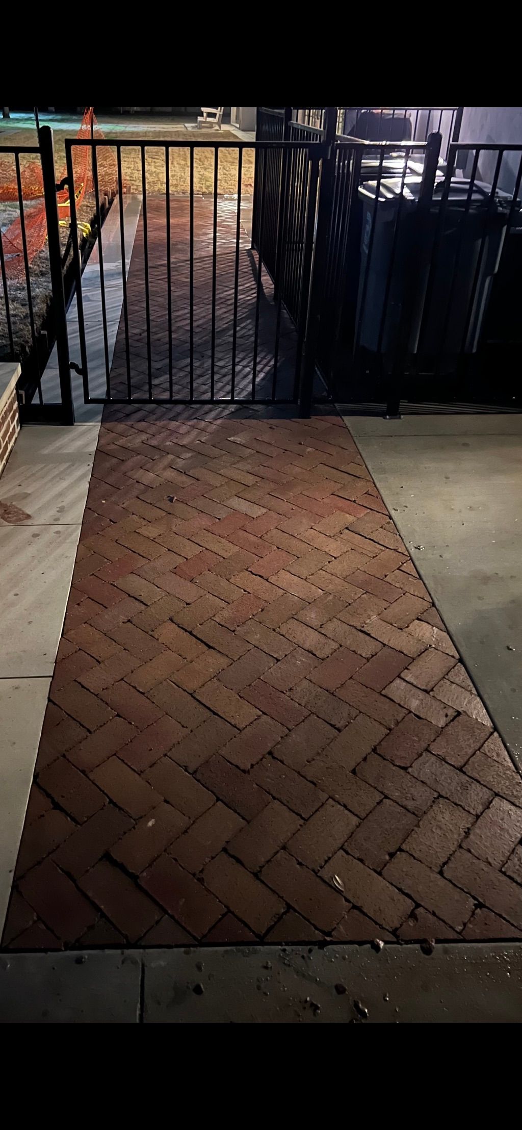 Brick walkway 
