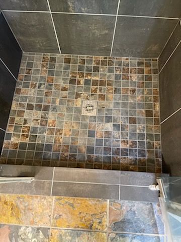 Shower Floor Tile Upgrade