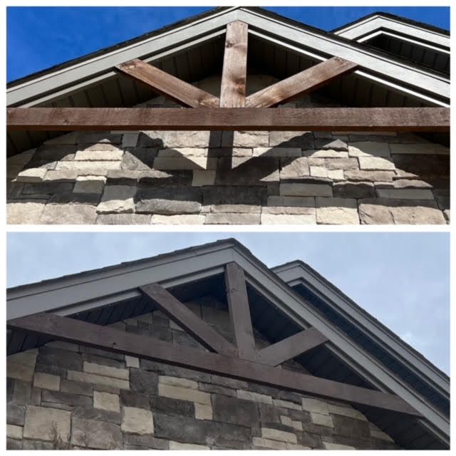Exterior staining