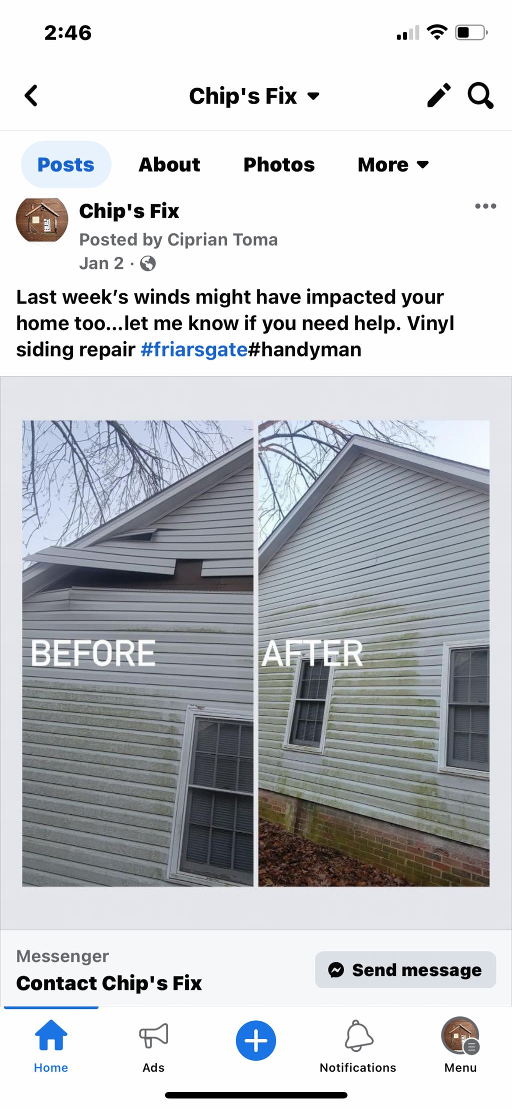 Siding repair