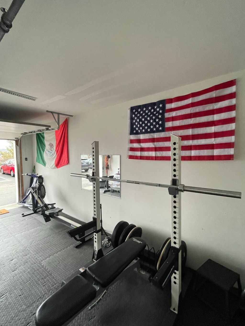 Garage gym set up!