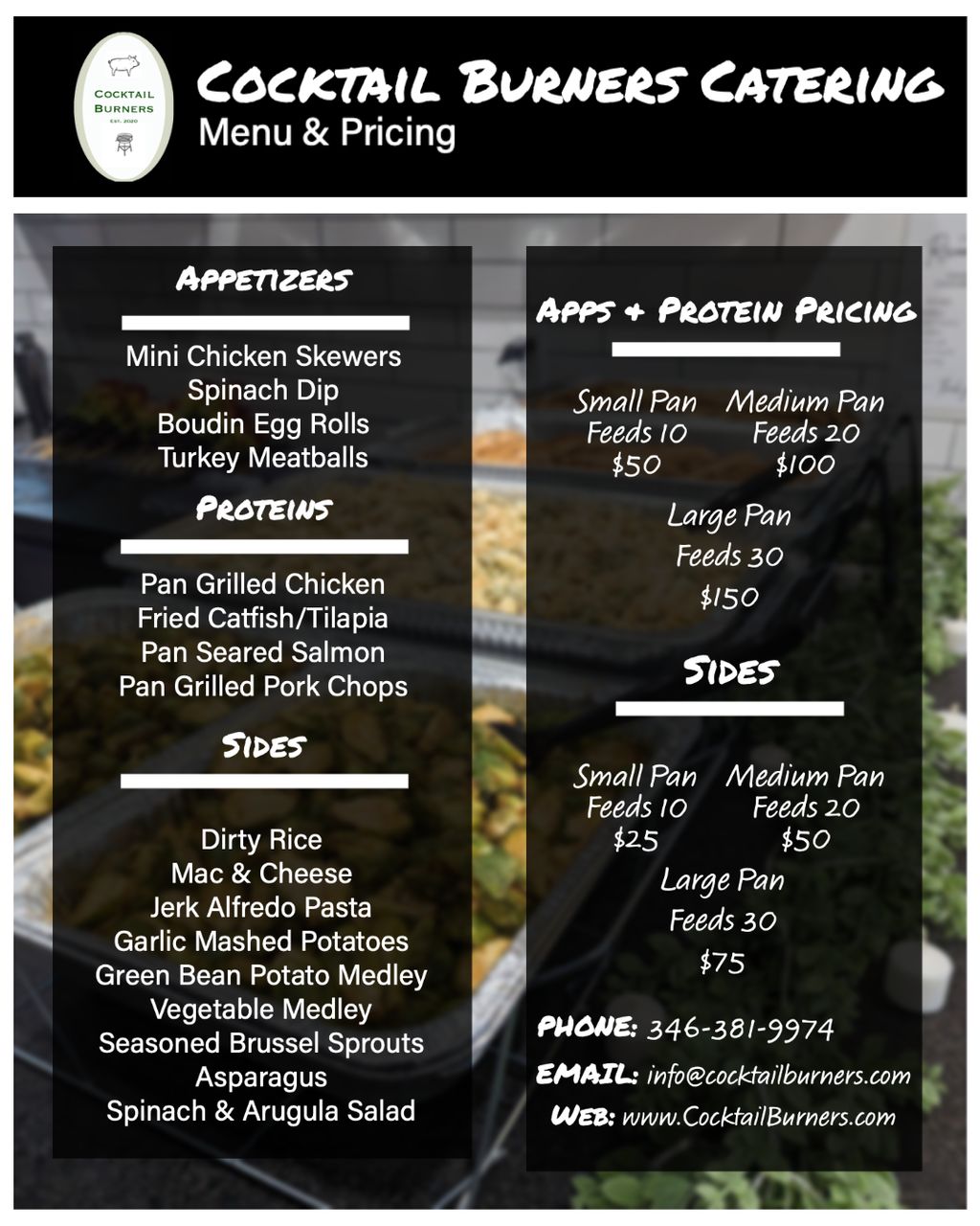 Delivery Menu & Pricing