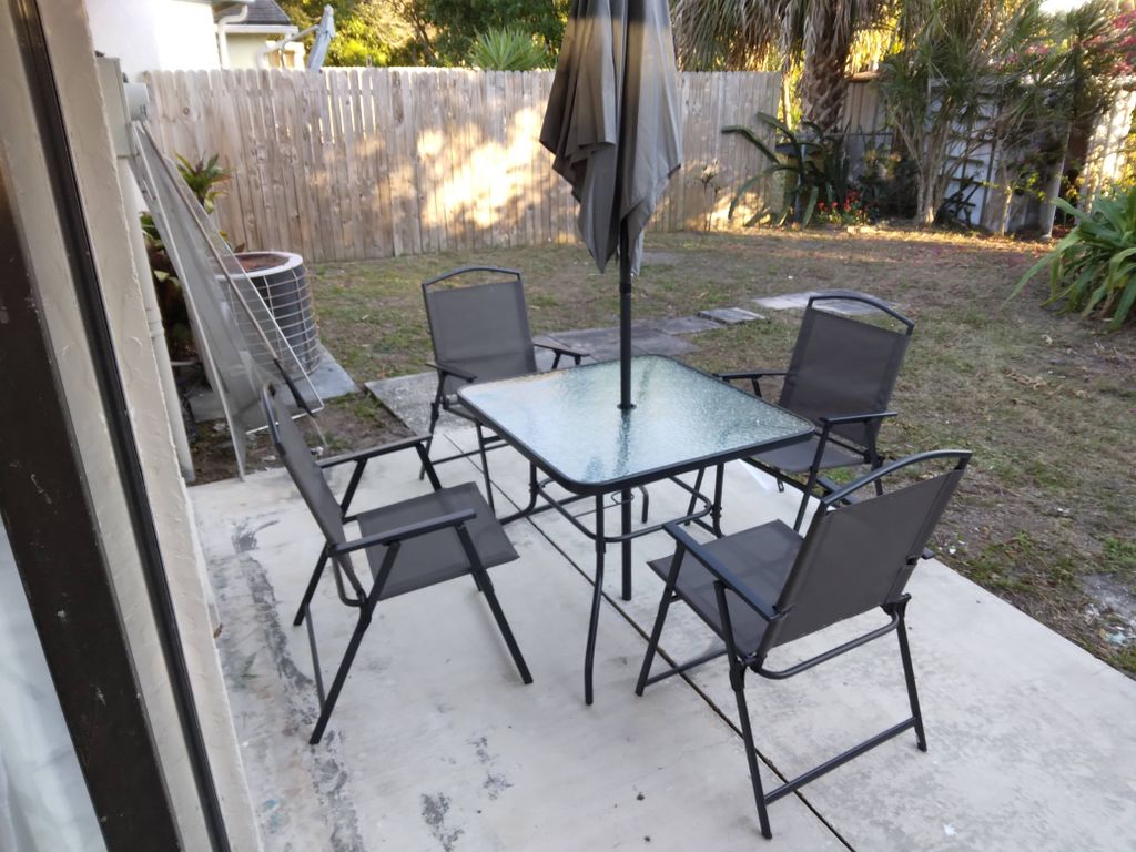 outdoor furniture set assembled