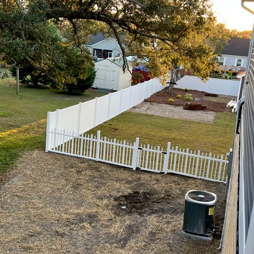 Picket fence install 