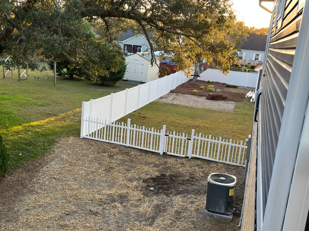 Picket fence install 