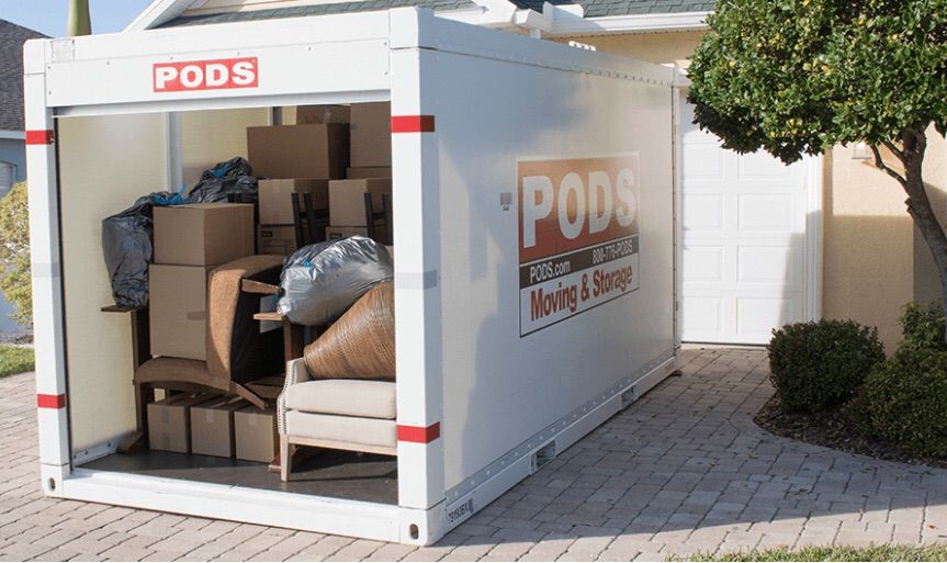 Loading and unloading containers.