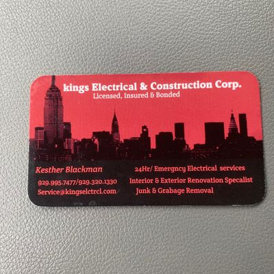 Avatar for Kings electrical and construction