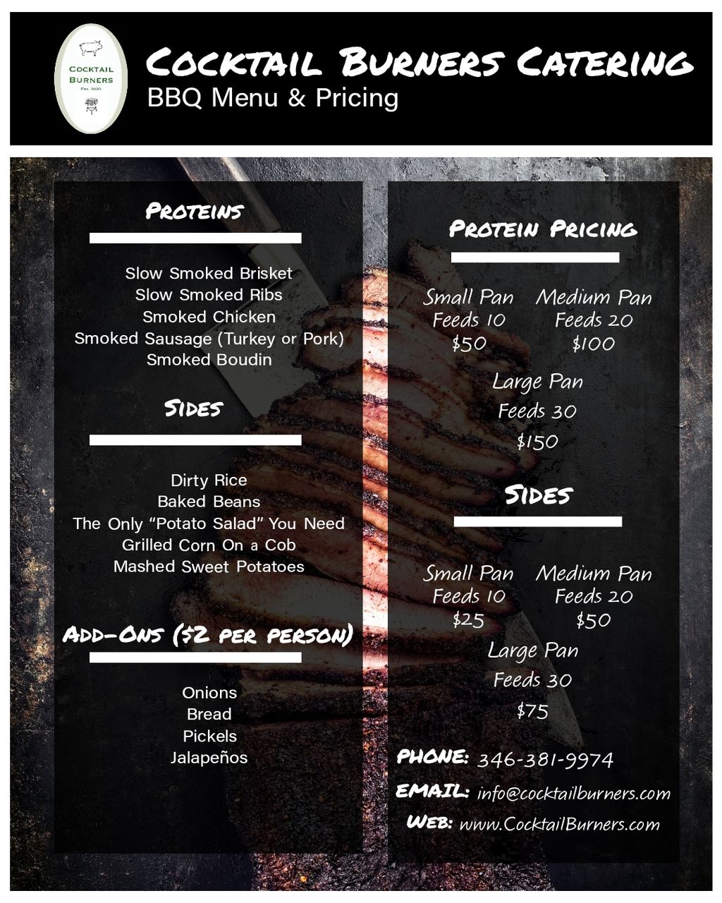 BBQ Menu
