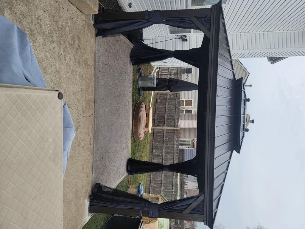 The gazebo that you put together for me looks awes