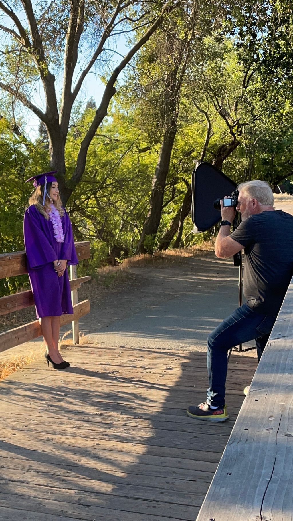 BTS of Graduation photo shoot