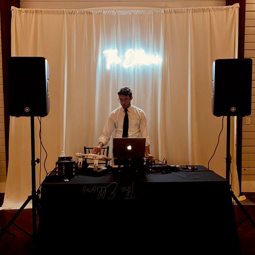 Erik DJing a wedding in ATL