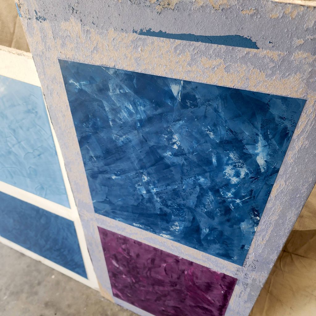 Venetian plaster sample.