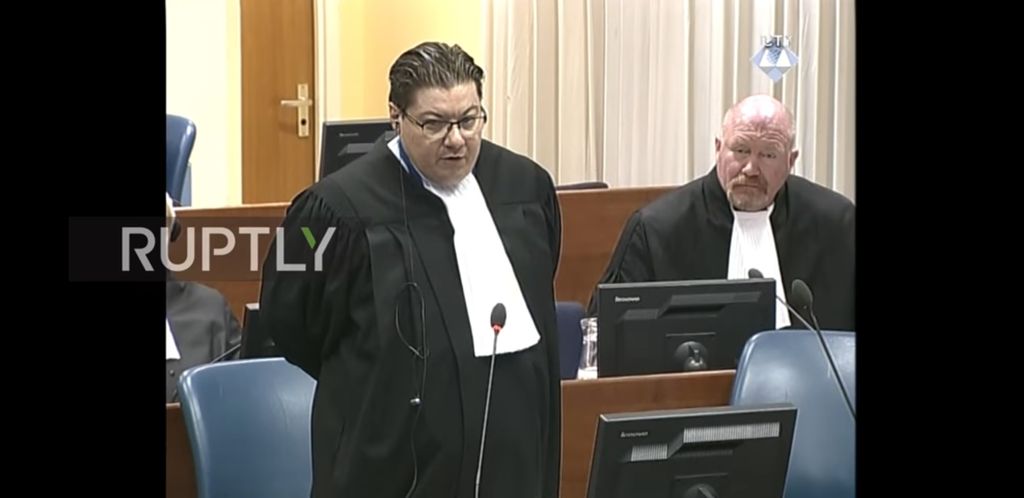 Appearing in Court before the UN International Cri