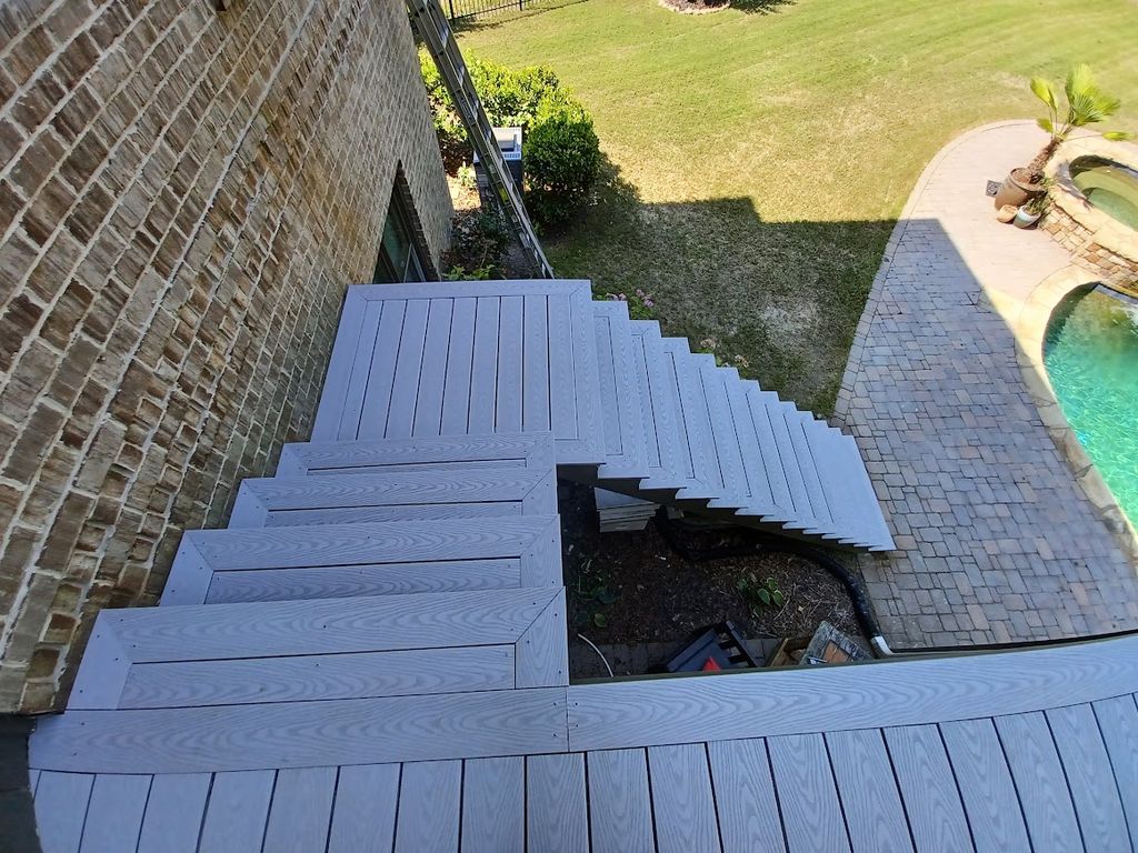 composite decking stairs