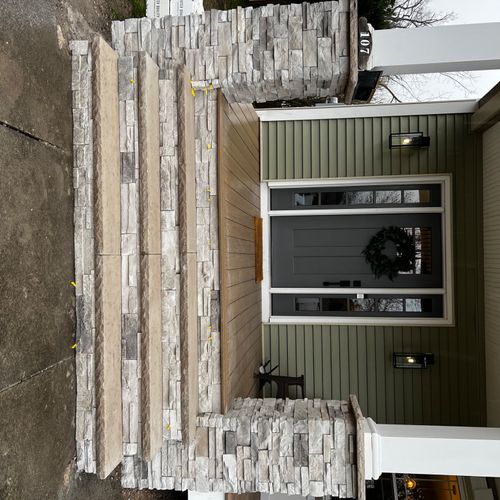 They did a fantastic job on our stone columns and 