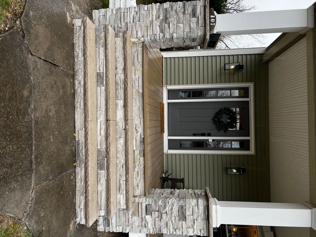 They did a fantastic job on our stone columns and 