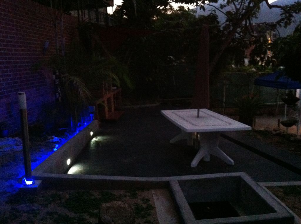 Outdoor BBQ Area Lights Installation