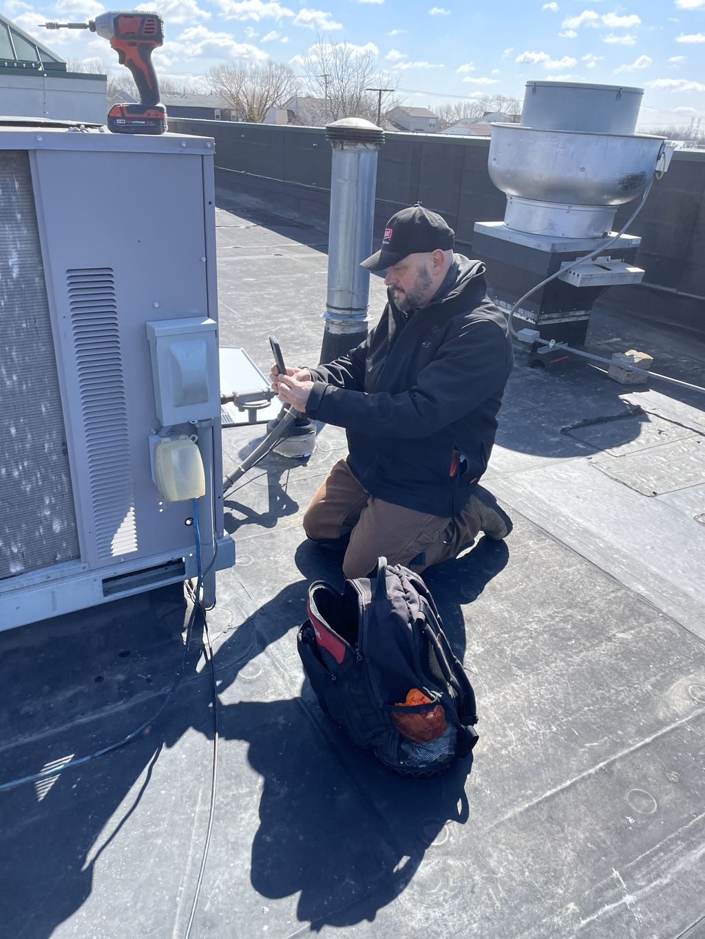 Russw cleaning roof top