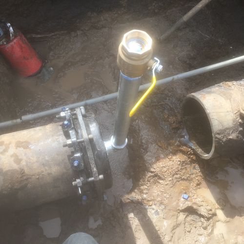Install bypass for 16” ductile iron domestic water