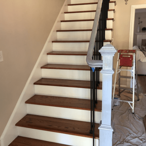 Ombre Staircase - Before