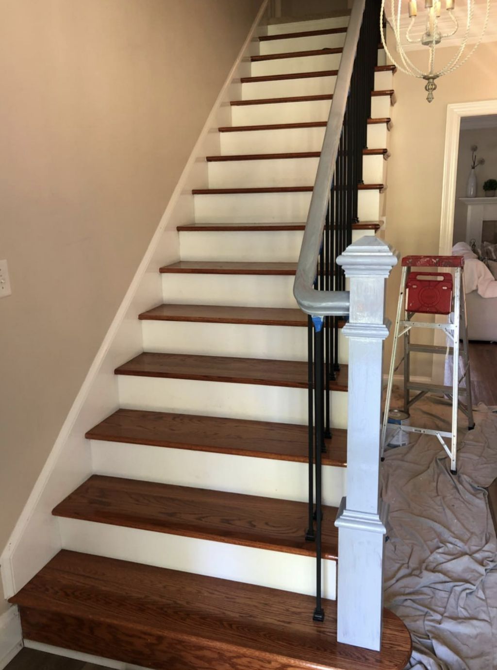 Ombre Staircase - Before