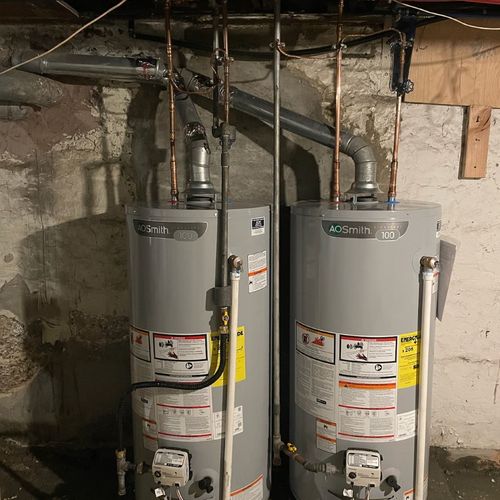 3/26/23   2 New Gas water heaters replaced 