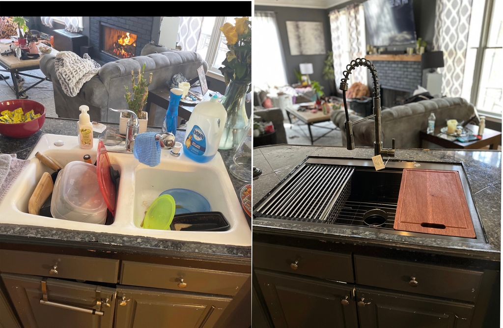 A really nice kitchen sink replacement. 