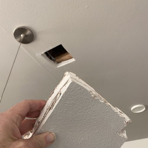 Ceiling repair (before)